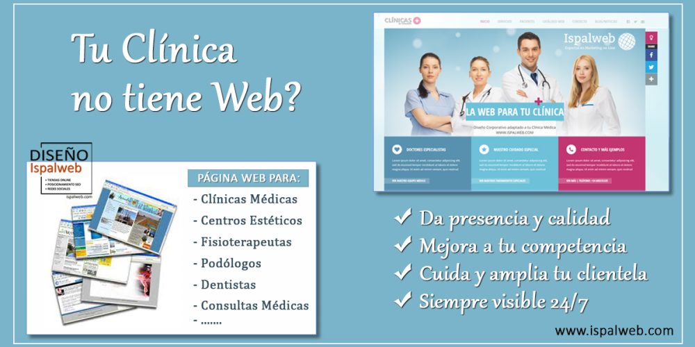 ¿Tu Clínica, Centro de Estética, Consulta Médica no tiene Web?