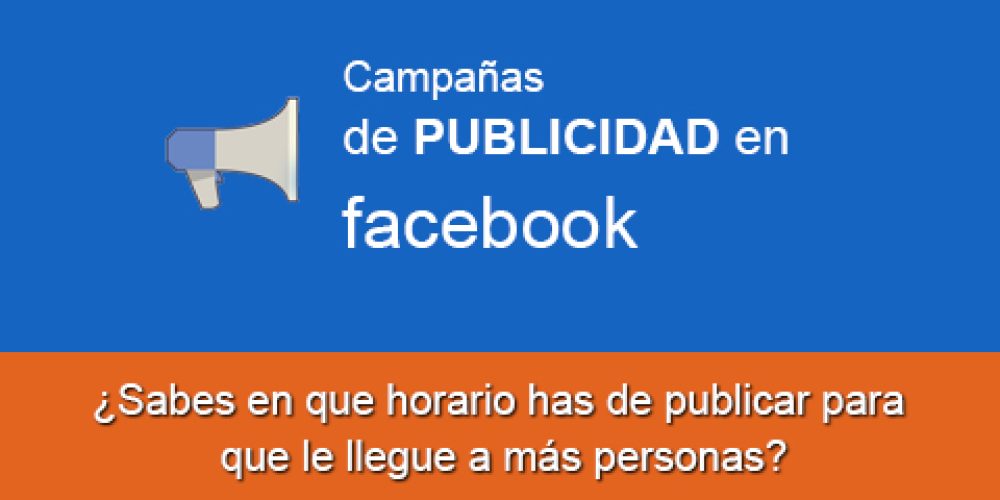 Publicidad Facebook: A qué hora es mejor publicar